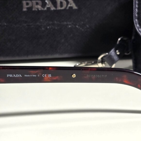 Prada PRA 16 Havana Sunglasses - Picture 5 of 6